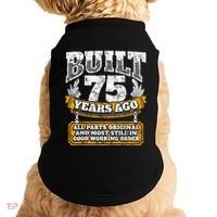 Funny 75th Birthday Present Shirt B-Day Gift Saying Age 75 Year Joke Doggie Tank thumb 0