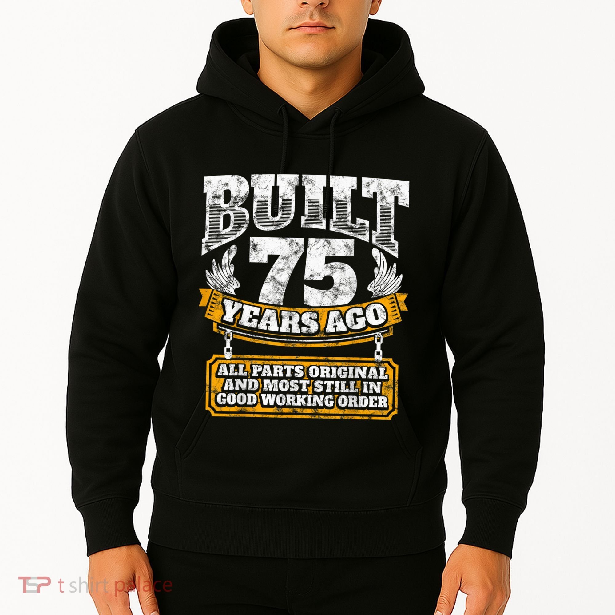 Funny 75th Birthday Present Shirt B-Day Gift Saying Age 75 Year Joke Hoodie