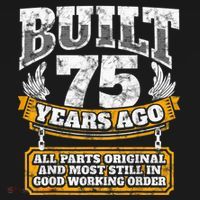 Funny 75th Birthday Present Shirt B-Day Gift Saying Age 75 Year Joke Mousepad thumb 1