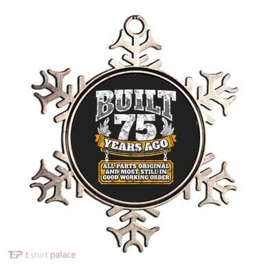 Funny 75th Birthday Present Shirt B-Day Gift Saying Age 75 Year Joke Ornament