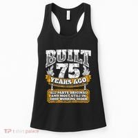 Funny 75th Birthday Present Shirt B-Day Gift Saying Age 75 Year Joke Women's Tank Top thumb 0