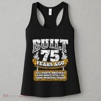 Funny 75th Birthday Present Shirt B-Day Gift Saying Age 75 Year Joke Women's Tank Top thumb 3