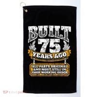 Funny 75th Birthday Present Shirt B-Day Gift Saying Age 75 Year Joke Golf Towel thumb 0
