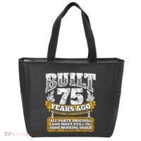 Funny 75th Birthday Present Shirt B-Day Gift Saying Age 75 Year Joke Tote Bag thumb 0