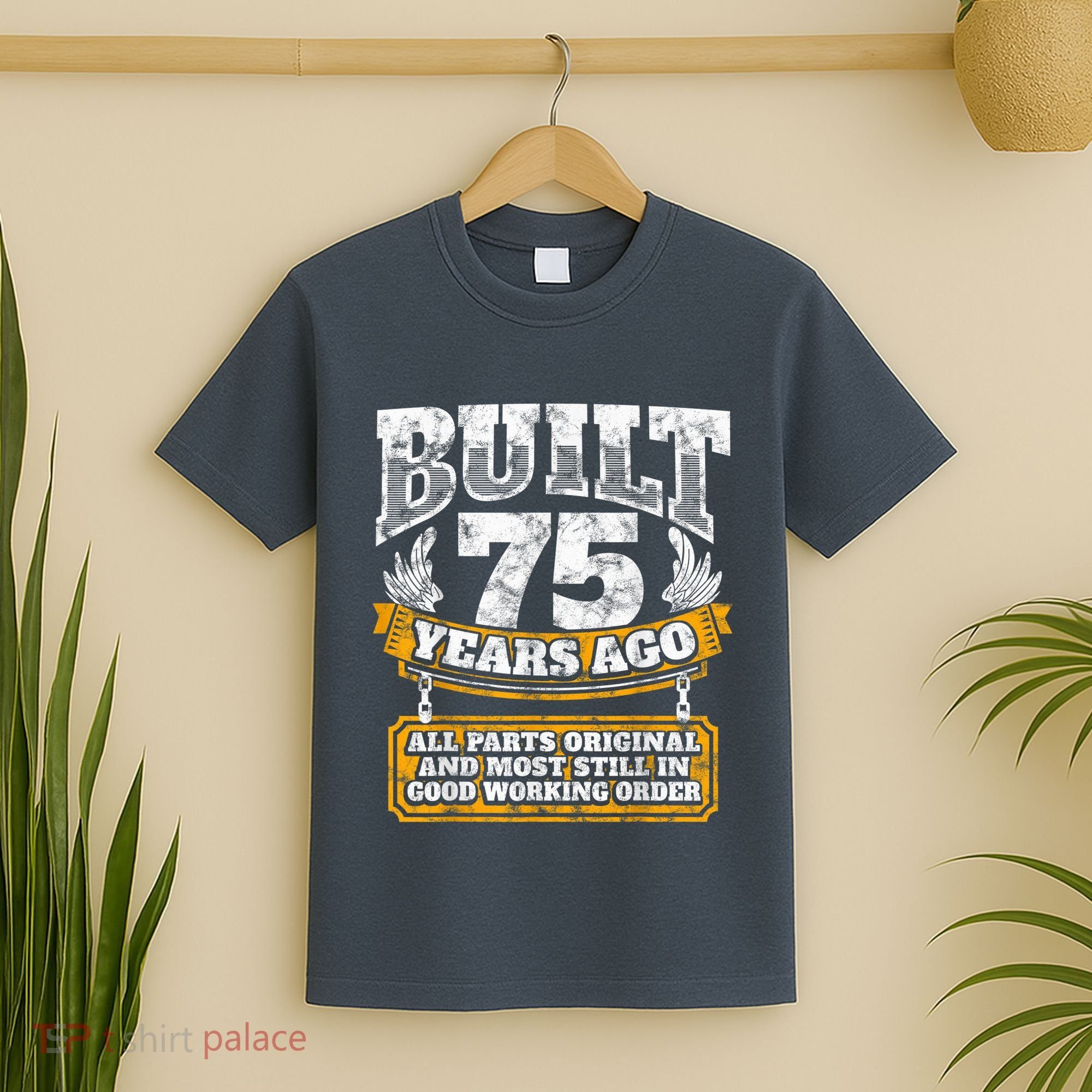 Funny 75th Birthday Present Shirt B-Day Gift Saying Age 75 Year Joke T-Shirt