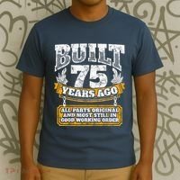 Funny 75th Birthday Present Shirt B-Day Gift Saying Age 75 Year Joke T-Shirt thumb 3