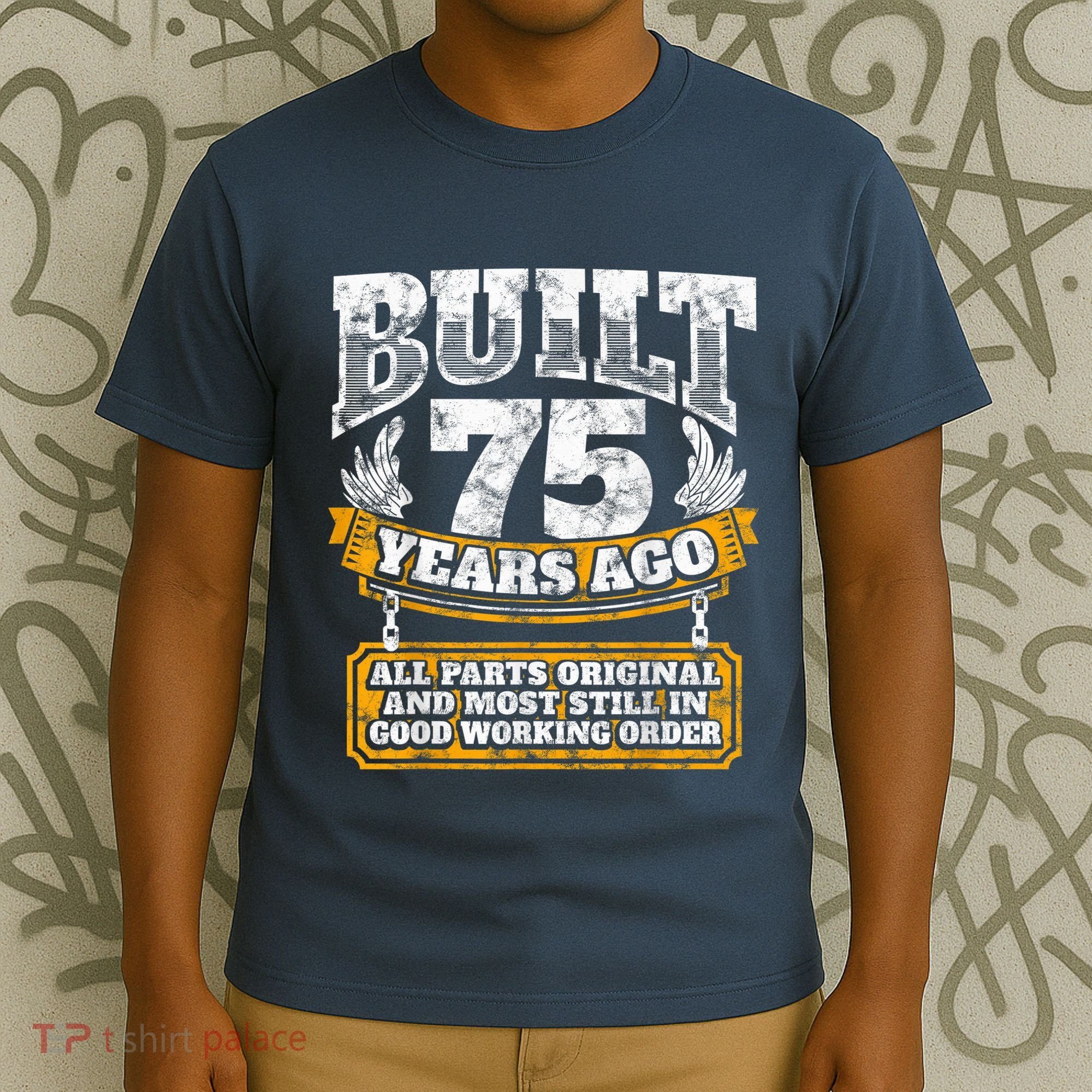 Funny 75th Birthday Present Shirt B-Day Gift Saying Age 75 Year Joke T-Shirt