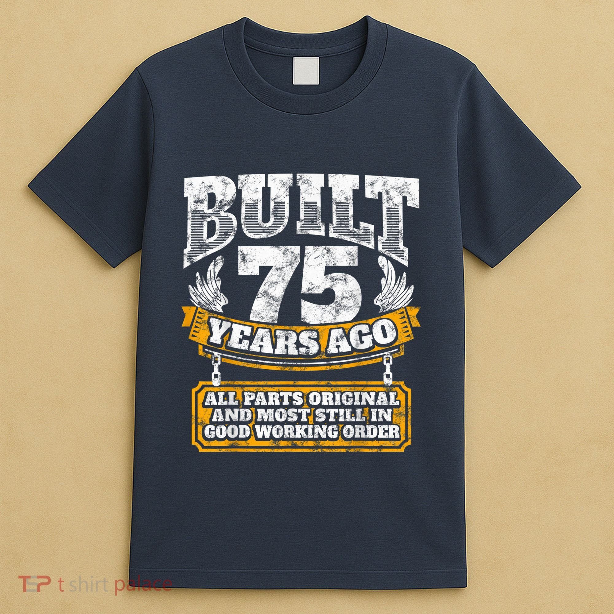 Funny 75th Birthday Present Shirt B-Day Gift Saying Age 75 Year Joke T-Shirt