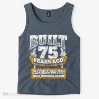 Funny 75th Birthday Present Shirt B-Day Gift Saying Age 75 Year Joke Tank Top thumb 2