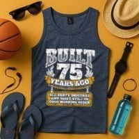 Funny 75th Birthday Present Shirt B-Day Gift Saying Age 75 Year Joke Tank Top thumb 4