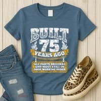 Funny 75th Birthday Present Shirt B-Day Gift Saying Age 75 Year Joke Women's T-Shirt thumb 3
