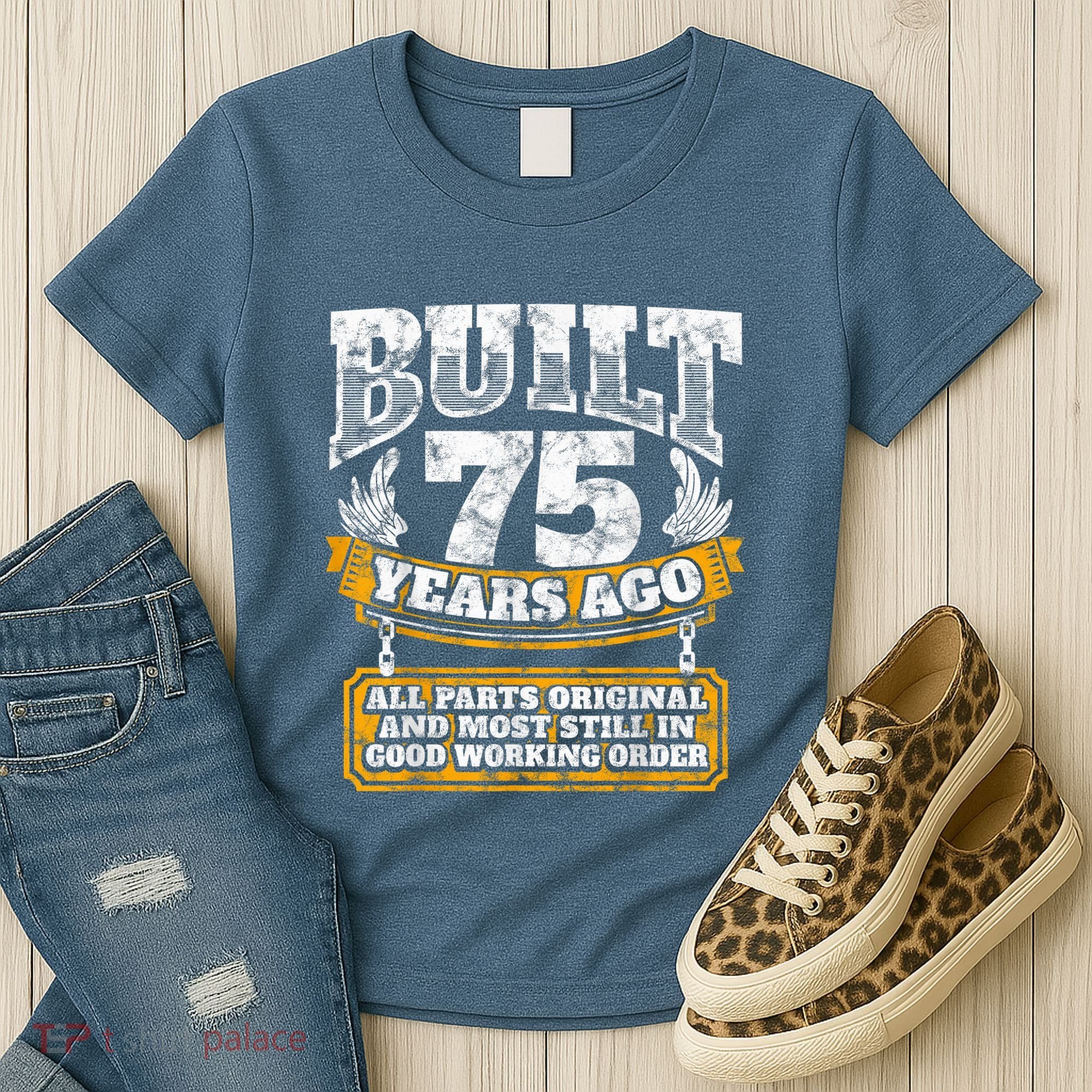 Funny 75th Birthday Present Shirt B-Day Gift Saying Age 75 Year Joke Women's T-Shirt