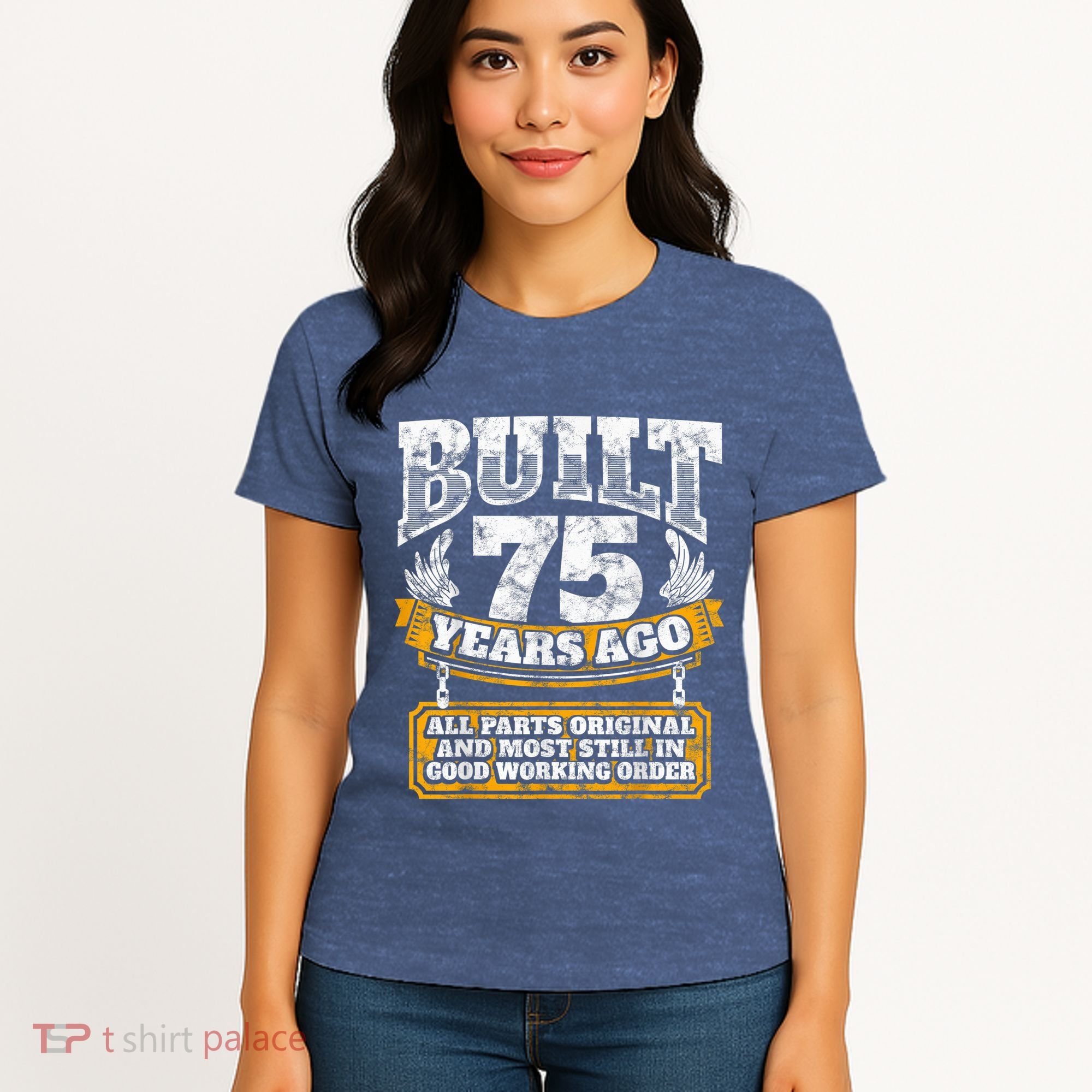 Funny 75th Birthday Present Shirt B-Day Gift Saying Age 75 Year Joke Women's T-Shirt