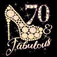 Fabulous & 70 Sparkly Heel 70th Birthday Coffee Mug thumb 5