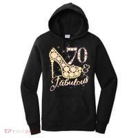 Fabulous & 70 Sparkly Heel 70th Birthday Women's Hoodie thumb 0