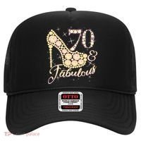 Fabulous & 70 Sparkly Heel 70th Birthday Hat thumb 0