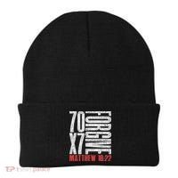 Forgive 70 X 7 Times Seventy Times Seven Jesus Matthew 1822 Beanie thumb 0