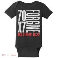 Forgive 70 X 7 Times Seventy Times Seven Jesus Matthew 1822 Baby Bodysuit thumb 0