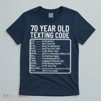 Funny 70 Year Old Texting Code Birthday T-Shirt thumb 5