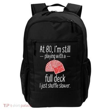 Funny 80th Birthday Gift 80 Year Old Cards Backpack