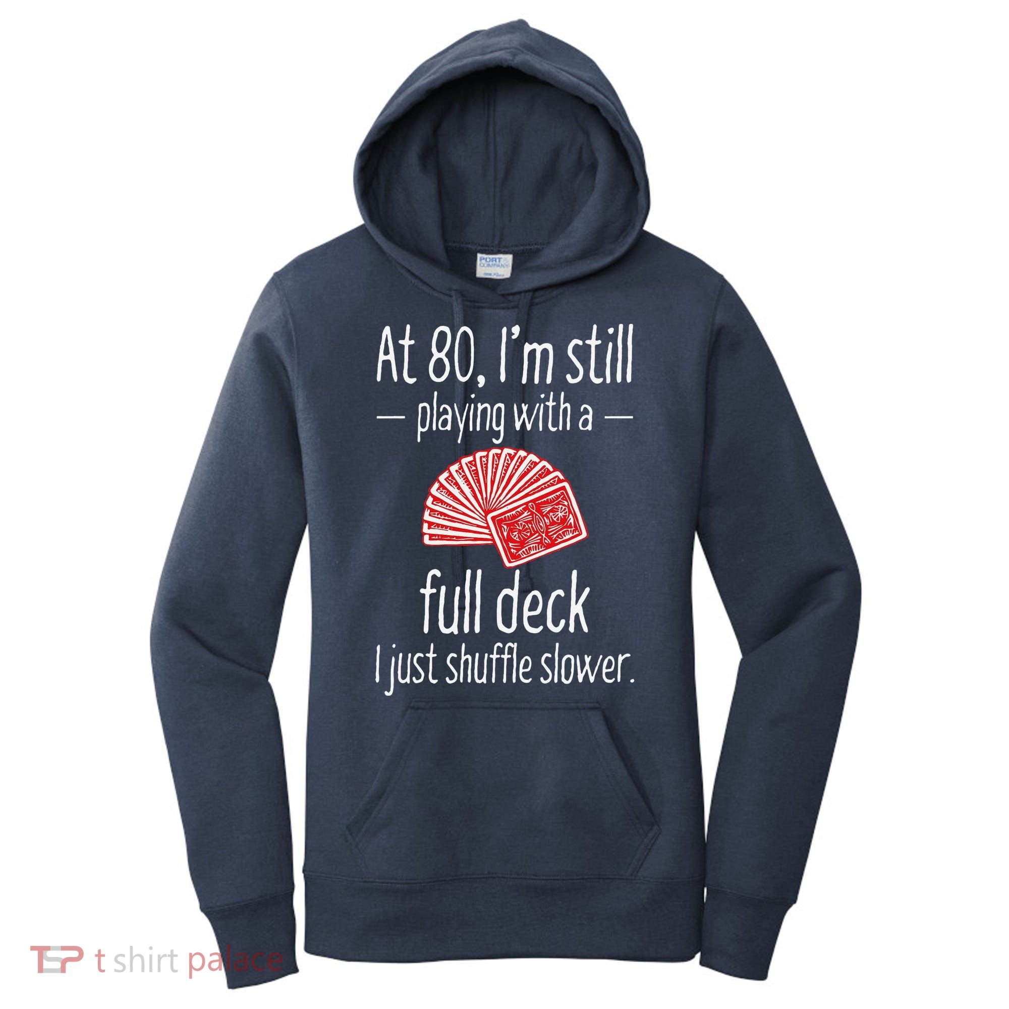 Funny 80th Birthday Gift 80 Year Old Cards Women's Hoodie