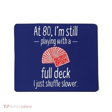 Funny 80th Birthday Gift 80 Year Old Cards Mousepad
