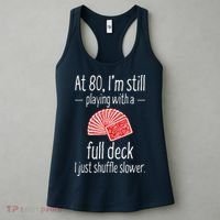 Funny 80th Birthday Gift 80 Year Old Cards Women's Tank Top thumb 3