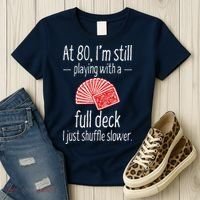 Funny 80th Birthday Gift 80 Year Old Cards Women's T-Shirt thumb 3