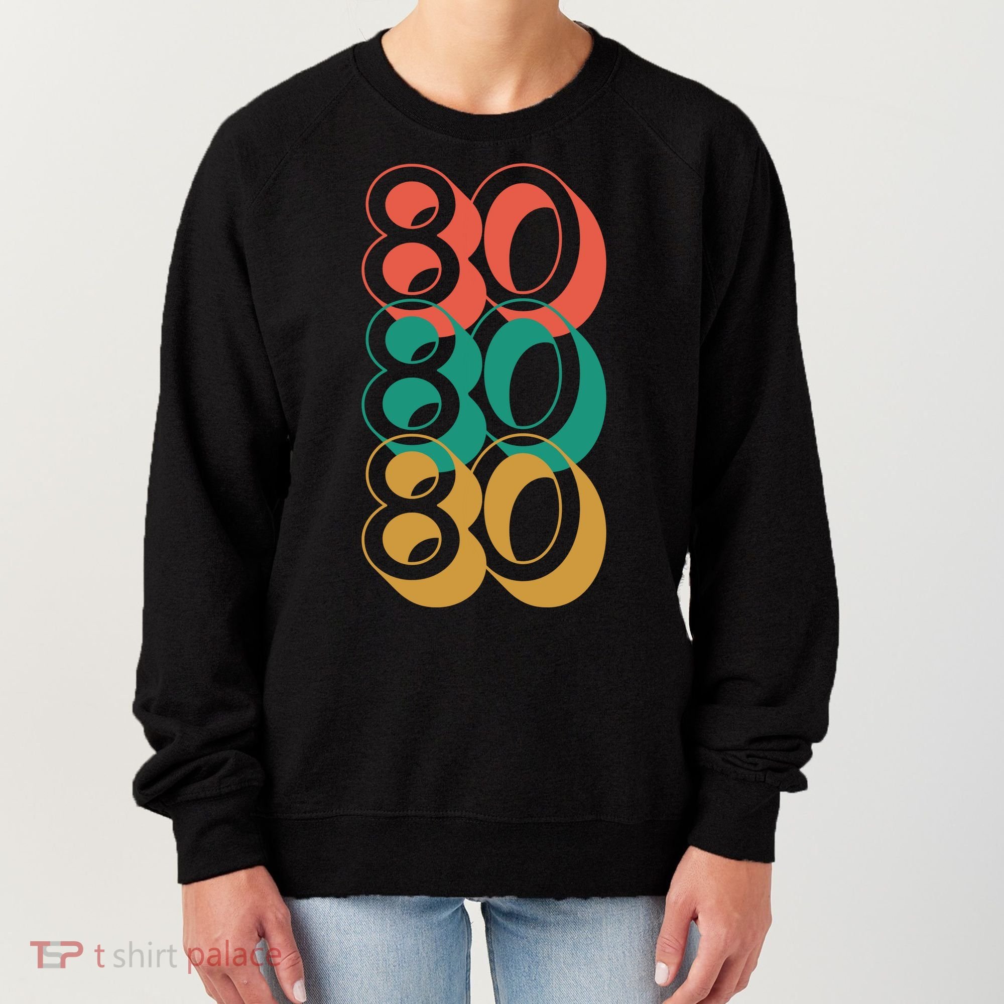 Funny 80th Birthday Retro Women's Sweatshirt