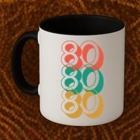 Funny 80th Birthday Retro Coffee Mug thumb 2