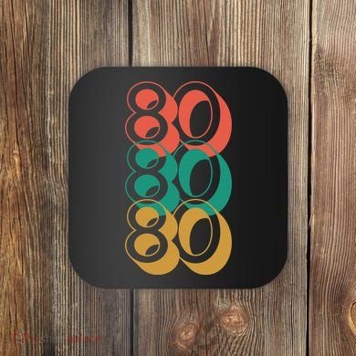 Funny 80th Birthday Retro Coaster
