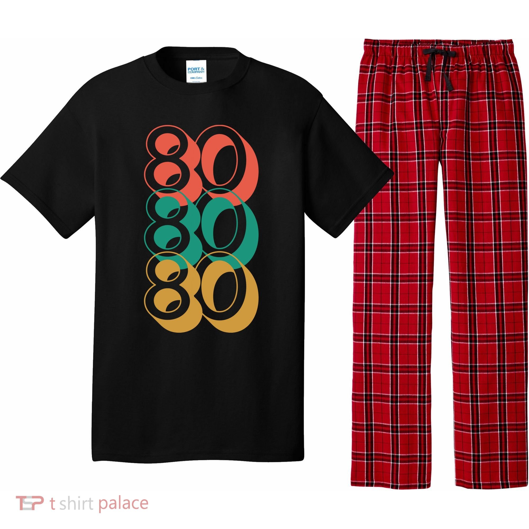 Funny 80th Birthday Retro Pajama Set