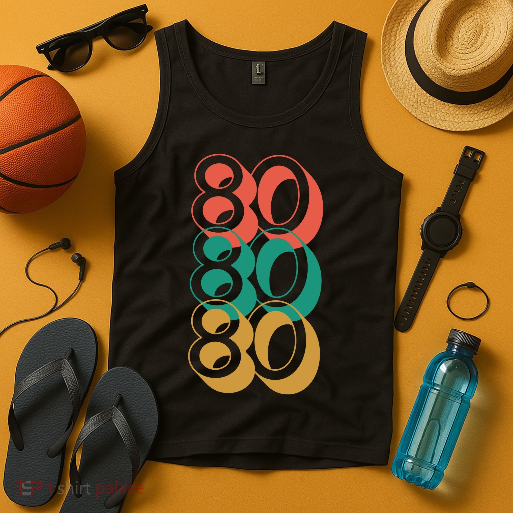 Funny 80th Birthday Retro Tank Top
