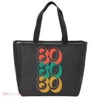 Funny 80th Birthday Retro Tote Bag thumb 0