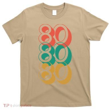 Funny 80th Birthday Retro T-Shirt