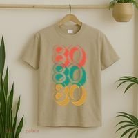 Funny 80th Birthday Retro T-Shirt thumb 2