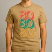Funny 80th Birthday Retro T-Shirt thumb 3