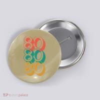Funny 80th Birthday Retro Button thumb 0