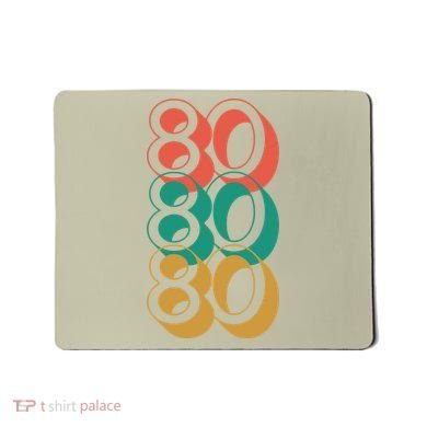 Funny 80th Birthday Retro Mousepad