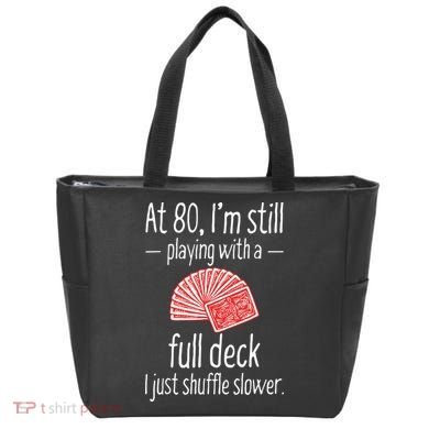 Funny 80th Birthday Gift 80 Year Old Cards Tote Bag