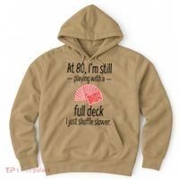 Funny 80th Birthday Gift 80 Year Old Cards Hoodie thumb 0