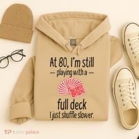 Funny 80th Birthday Gift 80 Year Old Cards Hoodie thumb 4