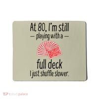 Funny 80th Birthday Gift 80 Year Old Cards Mousepad thumb 0
