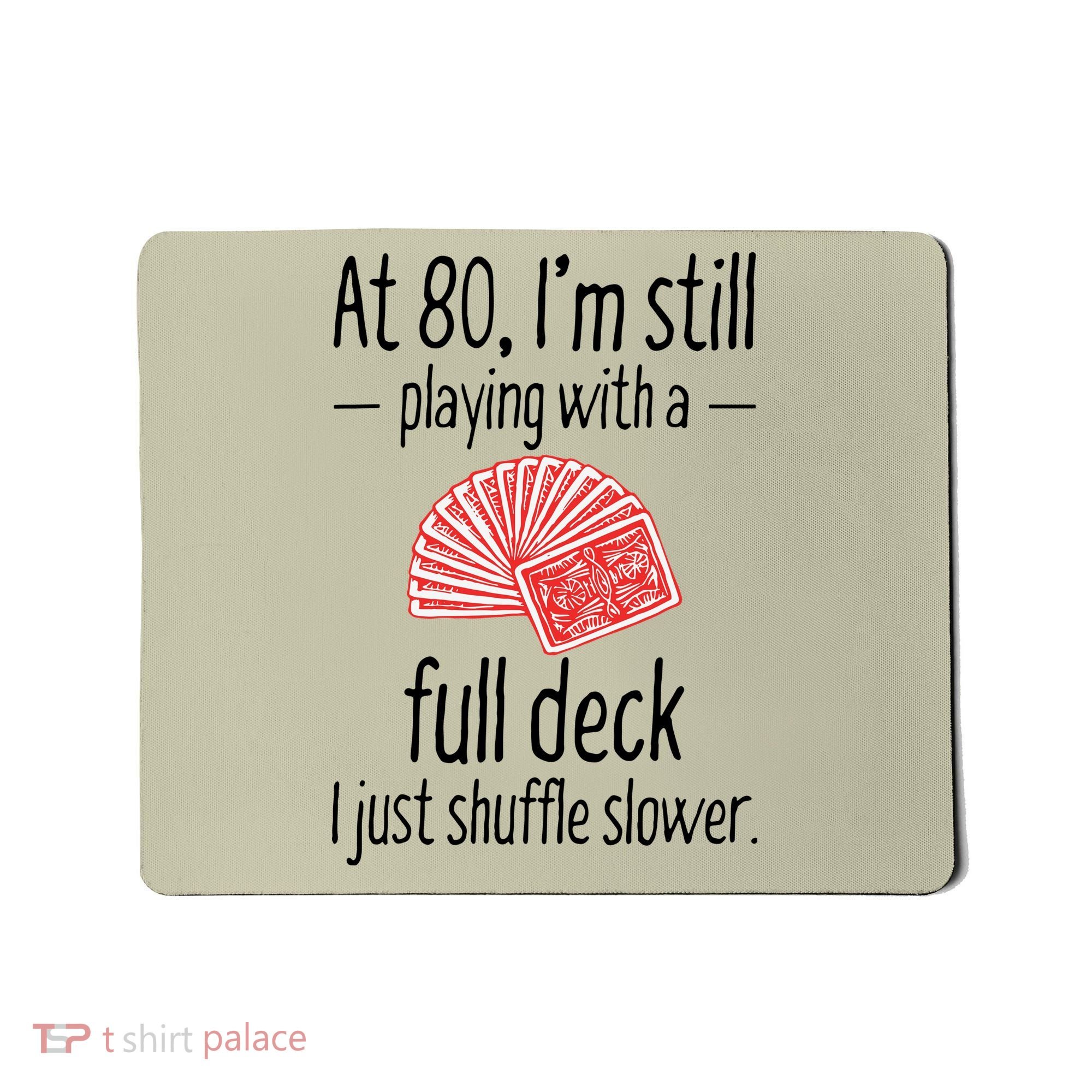 Funny 80th Birthday Gift 80 Year Old Cards Mousepad