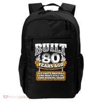 Funny 80th Birthday Gift BDay Gift Saying Age 80 Year Joke Backpack thumb 0