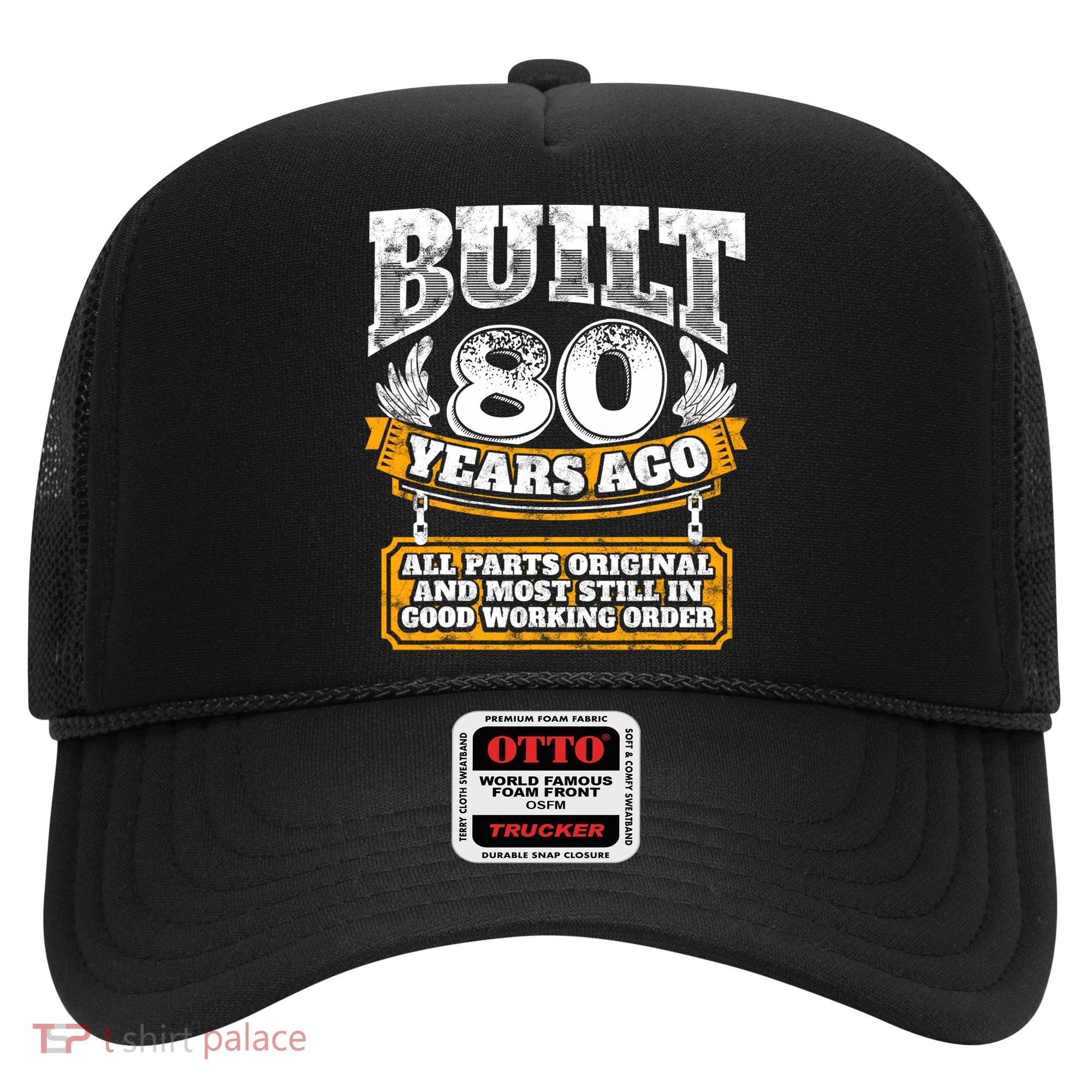 Funny 80th Birthday Gift BDay Gift Saying Age 80 Year Joke Hat