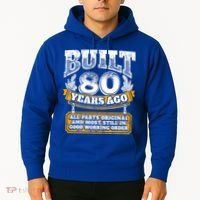 Funny 80th Birthday Gift BDay Gift Saying Age 80 Year Joke Hoodie thumb 2