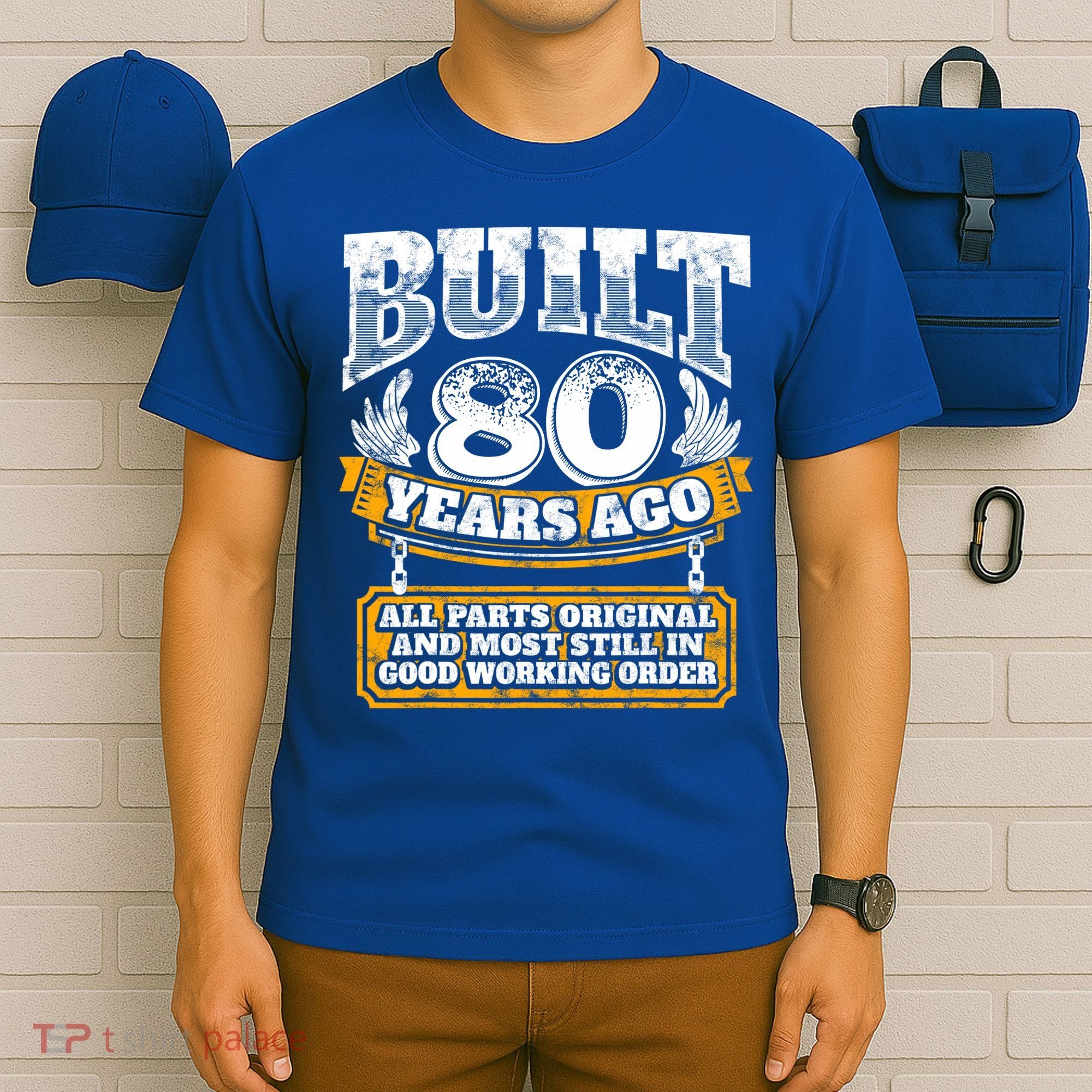 Funny 80th Birthday Gift BDay Gift Saying Age 80 Year Joke T-Shirt