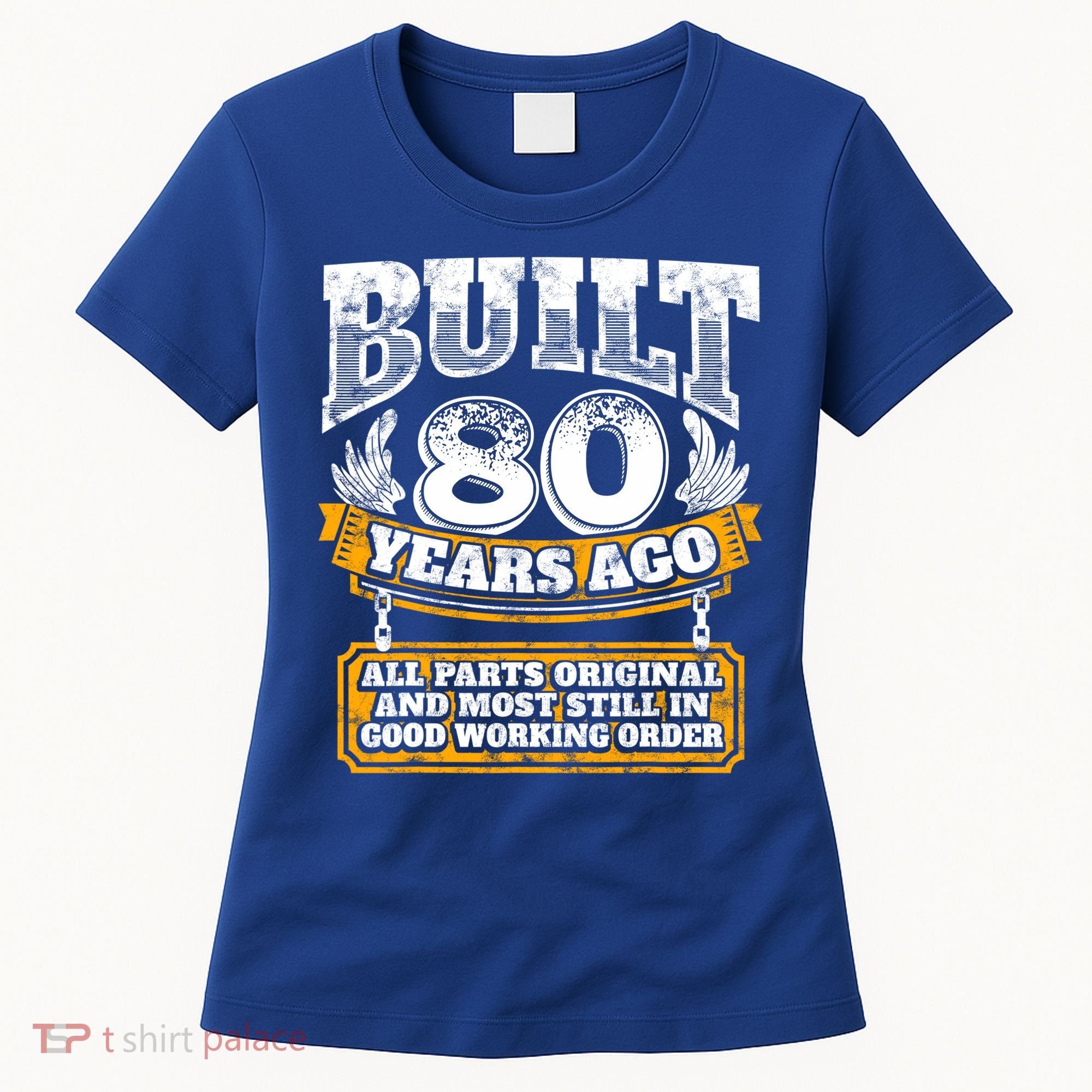 Funny 80th Birthday Gift BDay Gift Saying Age 80 Year Joke Women's T-Shirt