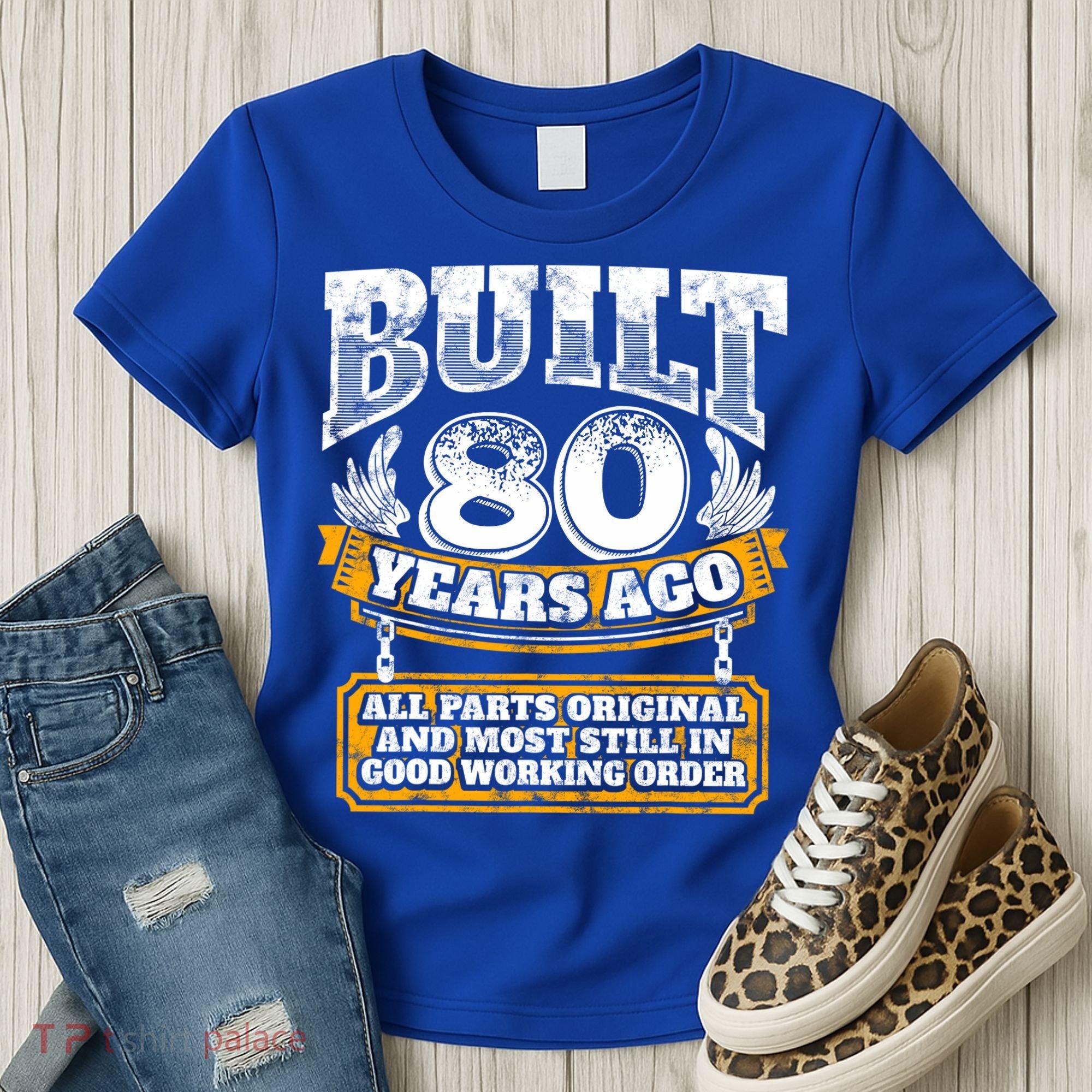 Funny 80th Birthday Gift BDay Gift Saying Age 80 Year Joke Women's T-Shirt